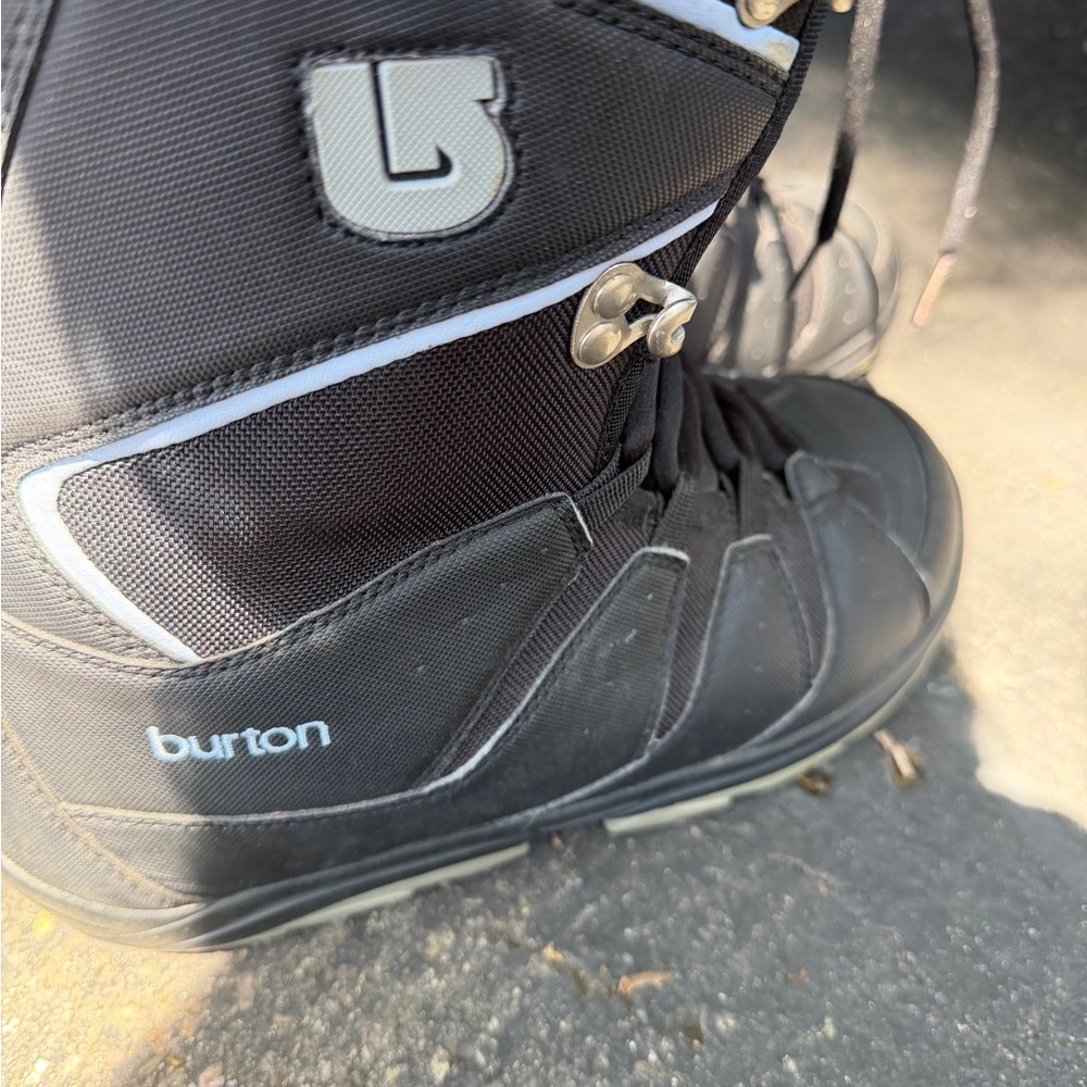 Burton Black Snowboard Boots with White Trim